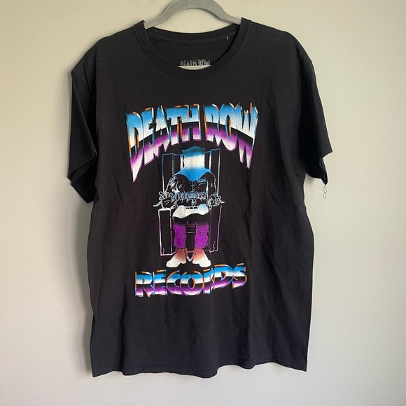 Men’s Black Death Row T-Shirt - Picture 2 of 4